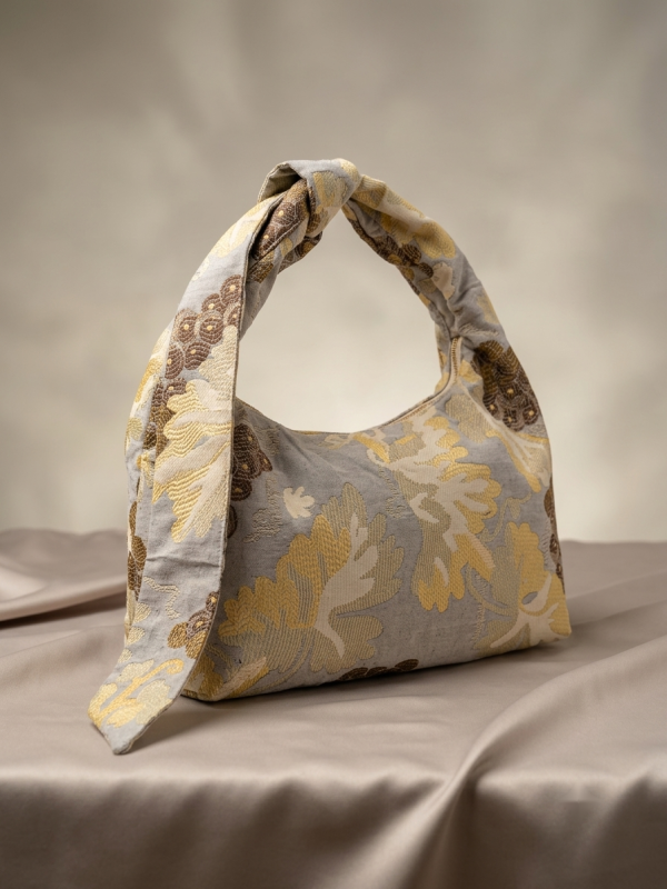 1000401030 Mala Jacquard Floral Amarelo