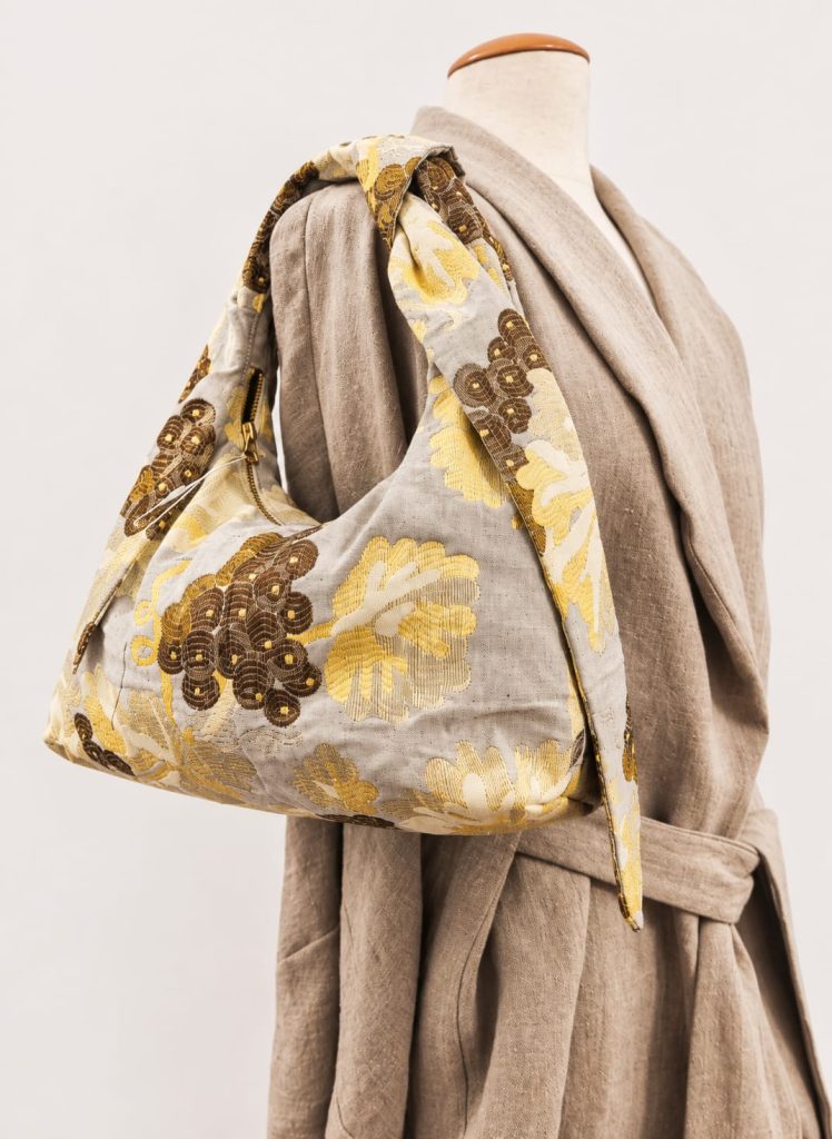 Mala Jacquard Floral Amarelo