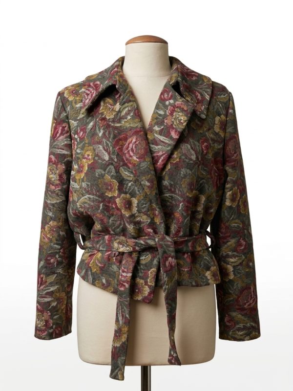 Casaco Jacquard Floral