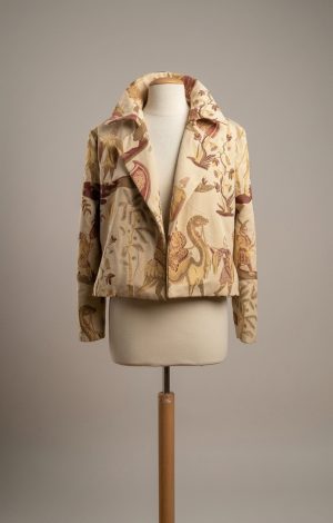 Casaco Jacquard Tapeçaria Bege