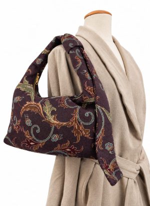 Mala Jacquard Floral (roxo ameixa)