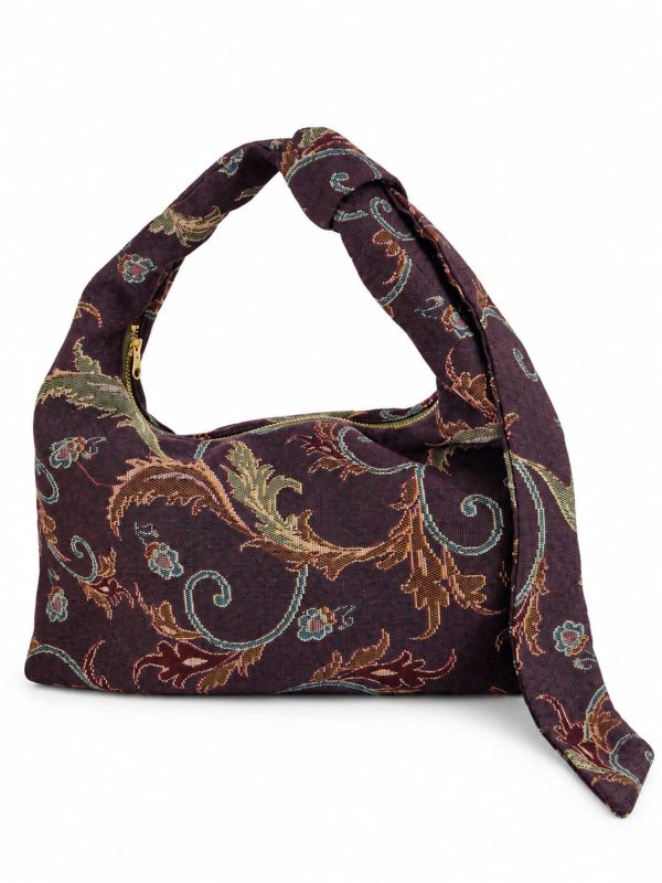 Mala Jacquard Floral (roxo ameixa)